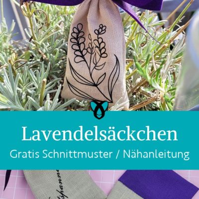 Lavendel saeckchen zum verschenken naehen kostenlos schnittmuster gratis Freebook naehidee naehanleitung