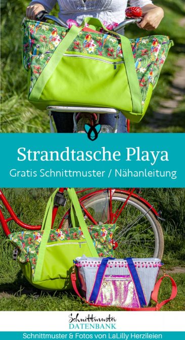 strandtasche tasche naehen freebook kostenloses schnittmuster gratis naehanleitung