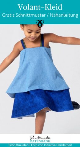 volant kleid kinder naehen kostenloses schnittmuster freebook gratis freebook naehanleitung