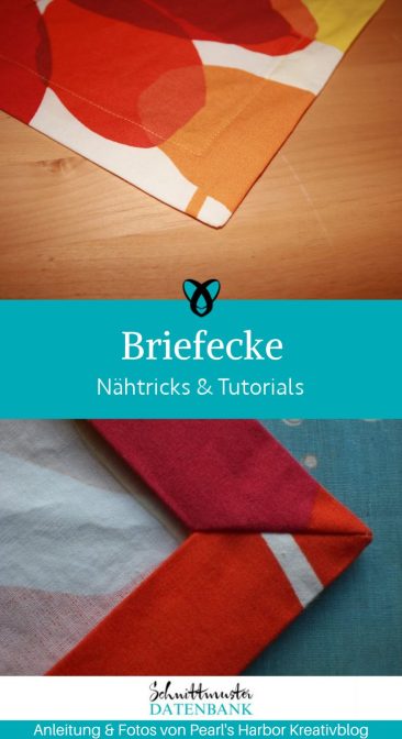 Briefecke naehen kostenlos gratis Freebook naehidee naehanleitung
