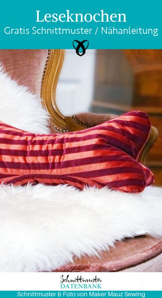 leseknochen kissen naehen kostenloses schnittmuster freebook gratis naehanleitung