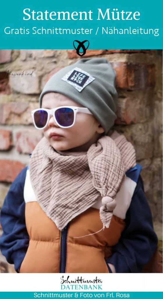 Muetze beannie kinder naehen kostenlos schnittmuster gratis pdf download naehidee