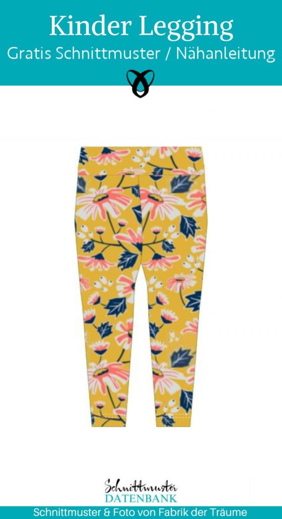 Kinder legging jersey hose naehen kostenlos schnittmuster gratis pdf download naehidee