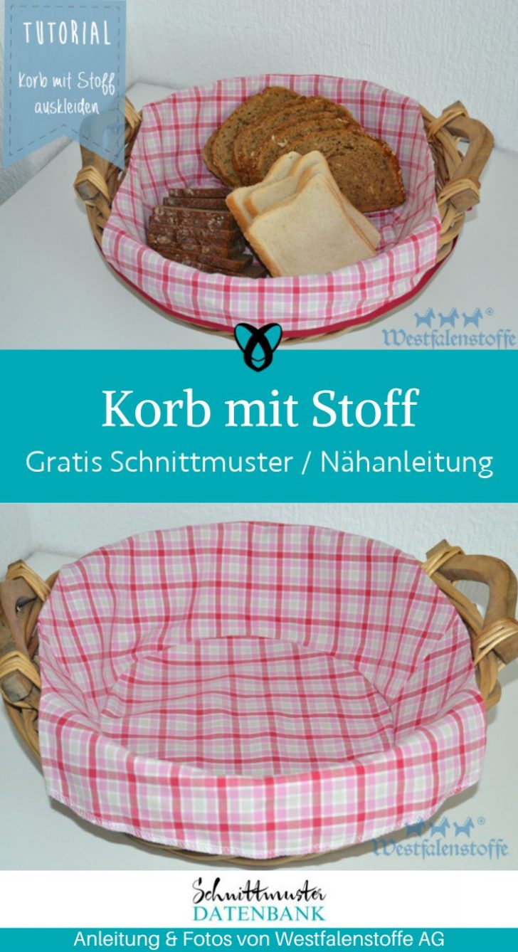 Weiden-Einkaufskorb Mit Polka-Dot-Stoffinlay – Dunkelbraun – 26 X 25 X 20 Cm – Für Kaufladen &