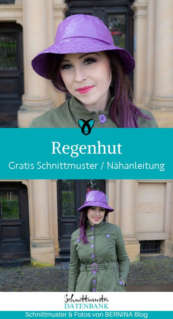 Regenhut damen frauen hut naehen kostenlos schnittmuster gratis pdf download naehidee