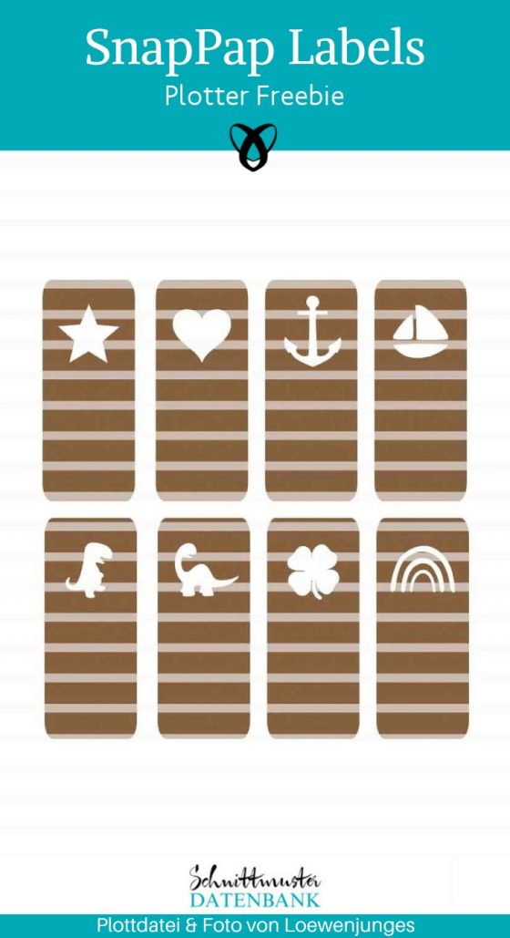 Snappap labels anker regenbogen her dino plottdatei plotter freebie kostenlos gratis download