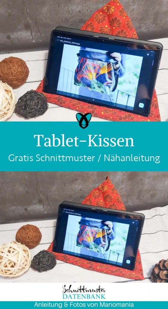 Tablet kissen halter naehen kostenlos gratis Freebook naehidee naehanleitung