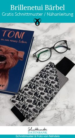 Brillenetui offen buch naehen kostenlos schnittmuster gratis pdf download naehidee