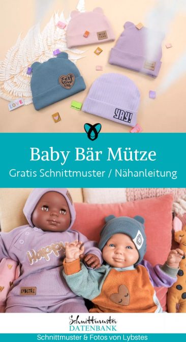 baby mutze baer baerchen ohren naehen kostenlos schnittmuster gratis pdf download naehidee