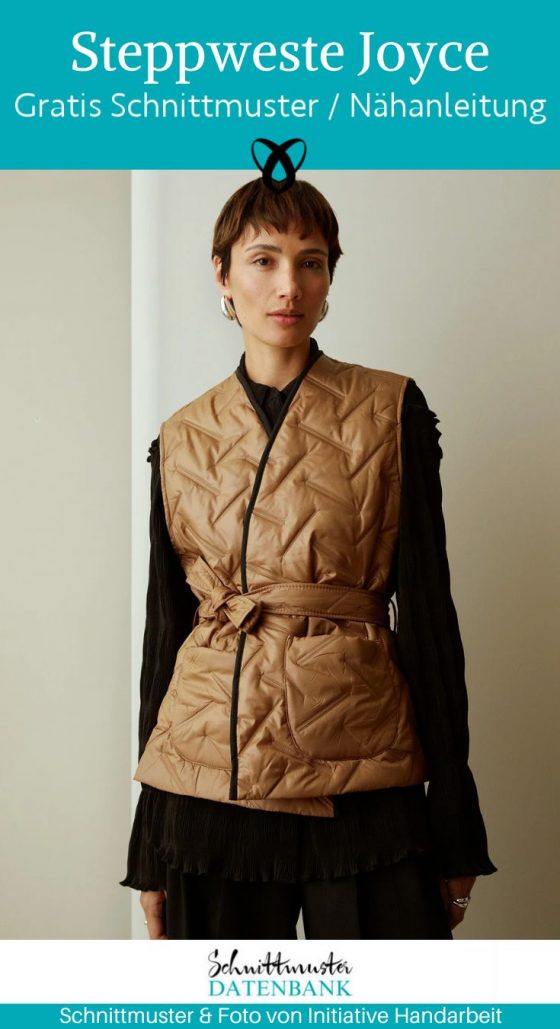 steppweste weste damen frauen naehen kostenlos schnittmuster gratis pdf download naehidee