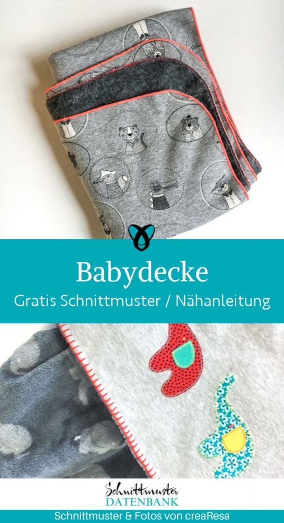 Babydecke einfach naehen kostenlos schnittmuster gratis pdf download naehidee