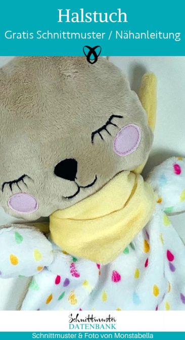 Halstuch kuscheltiere puppen naehen kostenlos schnittmuster gratis pdf download naehidee