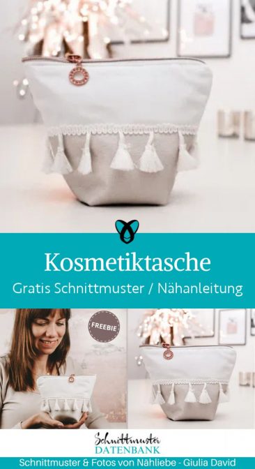 Kosmetiktasche klein naehen kostenlos schnittmuster gratis pdf download naehidee