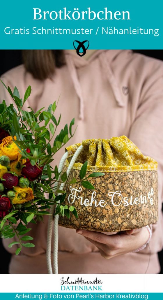 Brotkoerbchen ostern naehen kostenlos gratis Freebook naehidee naehanleitung