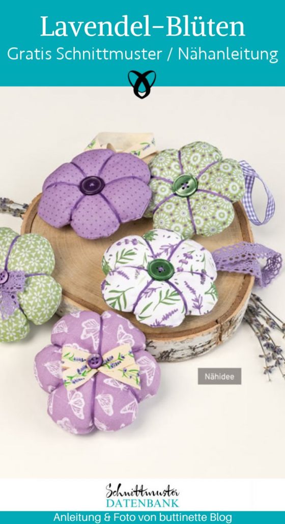 Lavendel blueten blume duftsaeckchen naehen kostenlos gratis Freebook naehidee naehanleitung