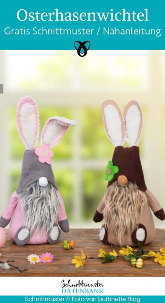 Osterhasenwichtel ostern wichtel hase naehen kostenlos schnittmuster gratis pdf download naehidee