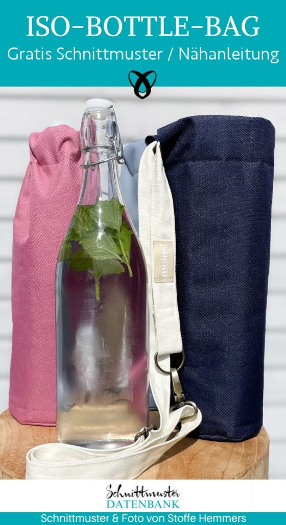iso bottle bag flaschentasche naehen kostenlos schnittmuster gratis pdf download naehidee