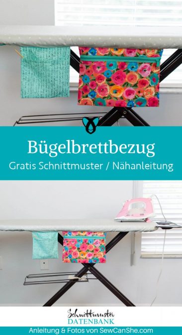 Buegelbrett bezug mit taschen naehen kostenlos gratis Freebook naehidee naehanleitung