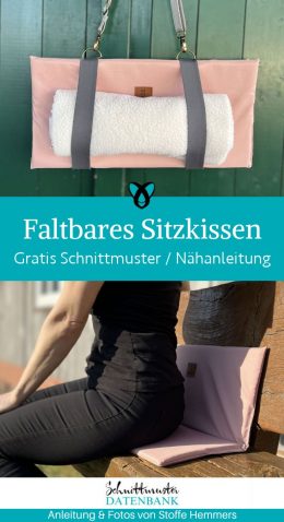 Faltbares sitzkissen yoga meditation naehen kostenlos schnittmuster gratis pdf download naehidee