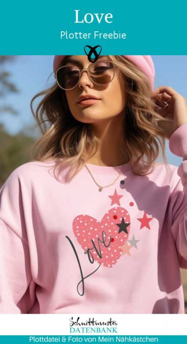 Love herz stern plottdatei plotter freebie kostenlos gratis download