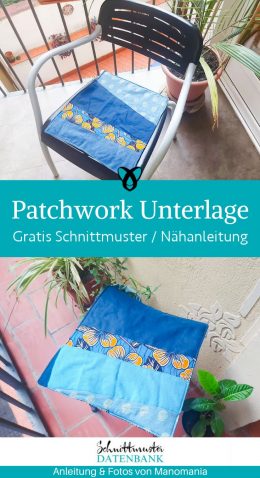 Patchwork sitzunterlage kissen naehen kostenlos gratis Freebook naehidee naehanleitung