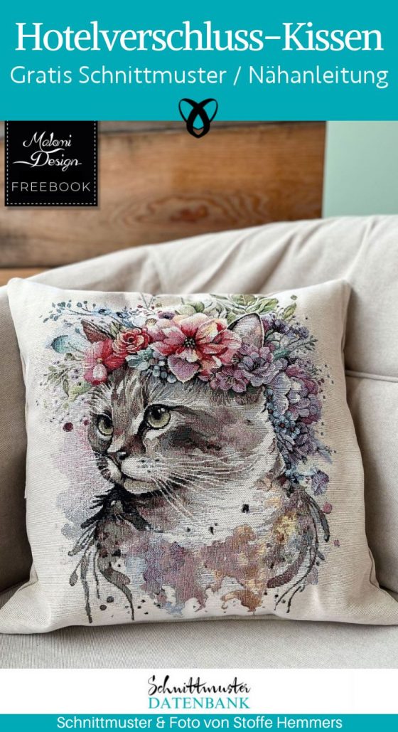 kissen mit hotelverschluss naehen kostenlos schnittmuster gratis pdf download naehidee