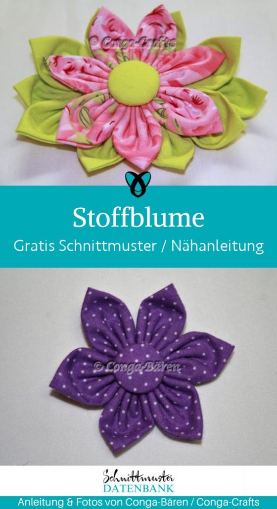 Stoffblume video anleitung naehen kostenlos gratis Freebook naehidee naehanleitung