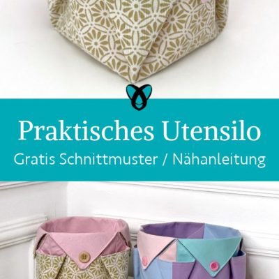 Utensilo taschen faecher patchwork naehen kostenlos gratis Freebook naehidee naehanleitung