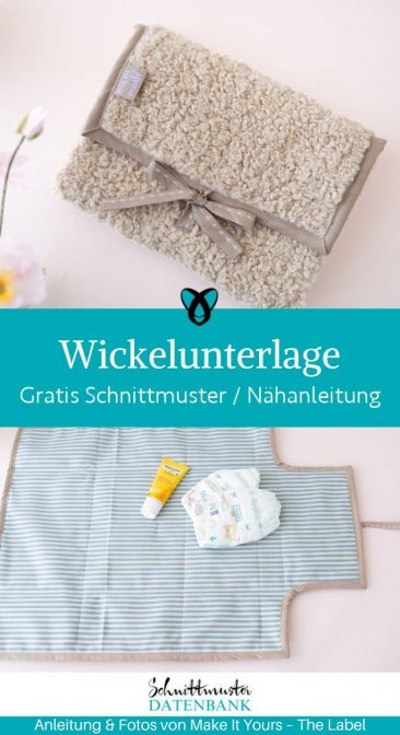 Wickelunterlage baby naehen kostenlos gratis Freebook naehidee naehanleitung