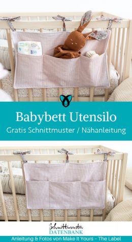 babybett utensilo haengeutensilo bettutensilo naehen kostenlos gratis Freebook naehidee naehanleitung