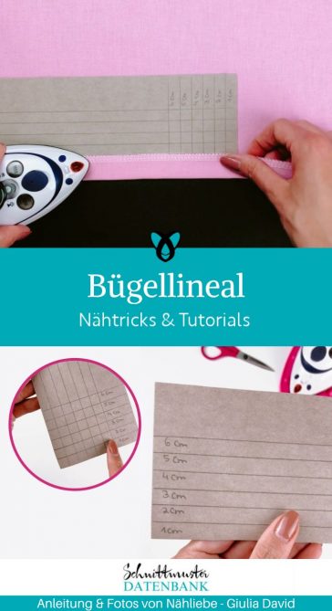 buegellineal saumlineal pappe selber machen anleitung naehhack trick tipp naehen