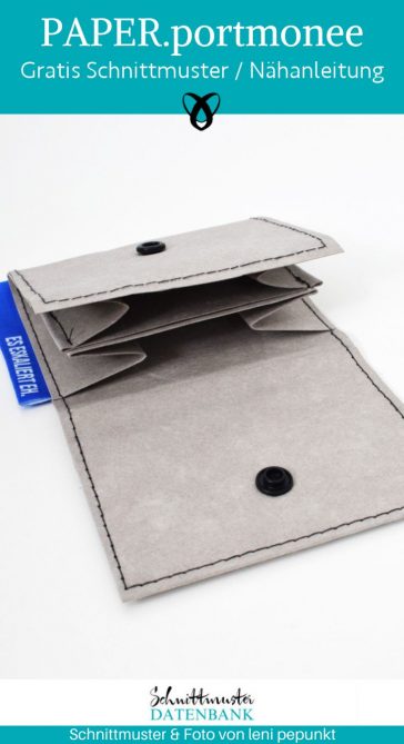 Paper portmonee kleine geldboerse snappap naehen kostenlos schnittmuster gratis pdf download naehidee