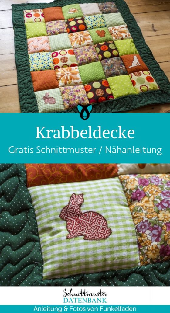 krabbeldecke decke baby naehen kostenlos gratis Freebook naehidee naehanleitung