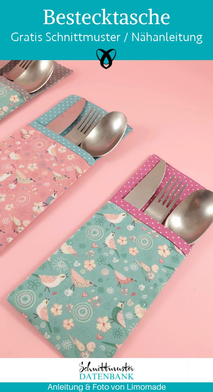 Bestecktasche naehen kostenlos gratis Freebook naehidee naehanleitung