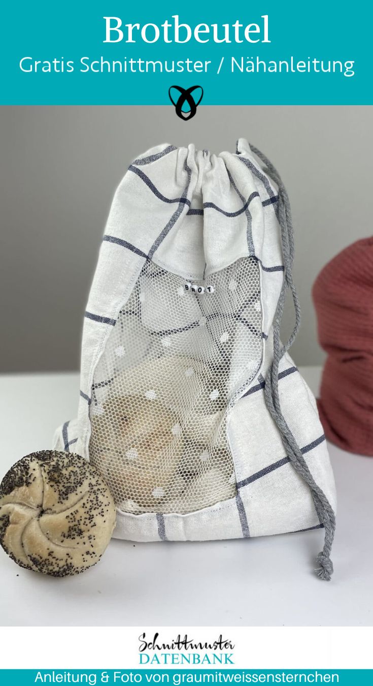 Brotbeutel nachhaltig naehen kostenlos gratis Freebook naehidee naehanleitung