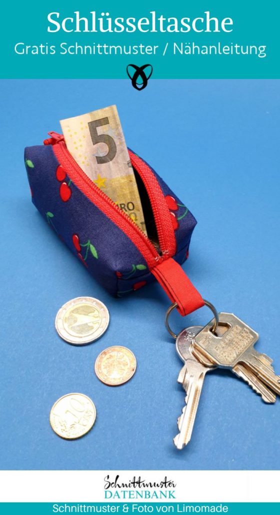 Schluesseltasche kleine naehen kostenlos schnittmuster gratis pdf download naehidee