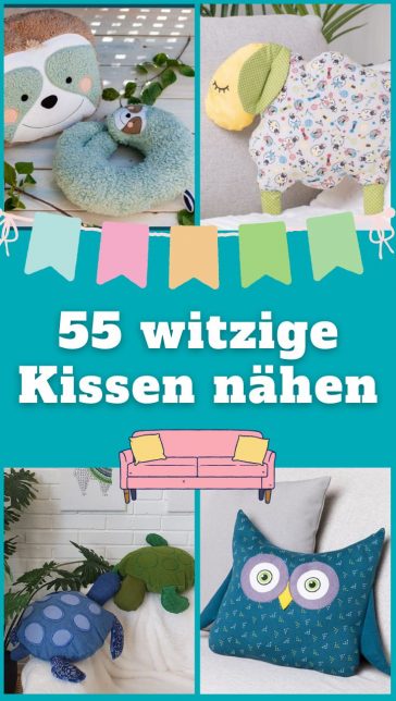 witzige kissen naehen kostenlose schnittmuster ideen herbst lustig naehideen gratis