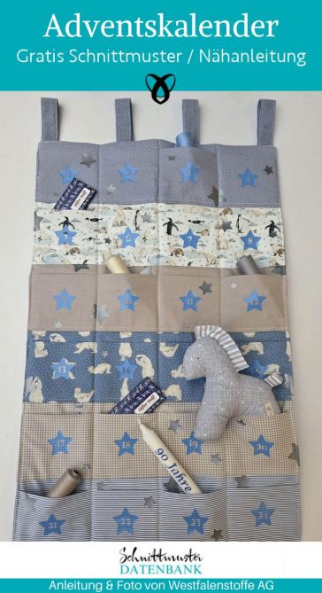 Adventskalender klassisch naehen kostenlos gratis Freebook naehidee naehanleitung