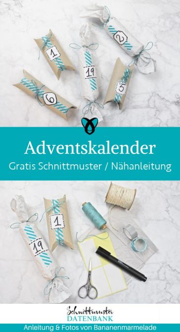 Adventskalender last minute upcycling schnell einfach klorollen basteln