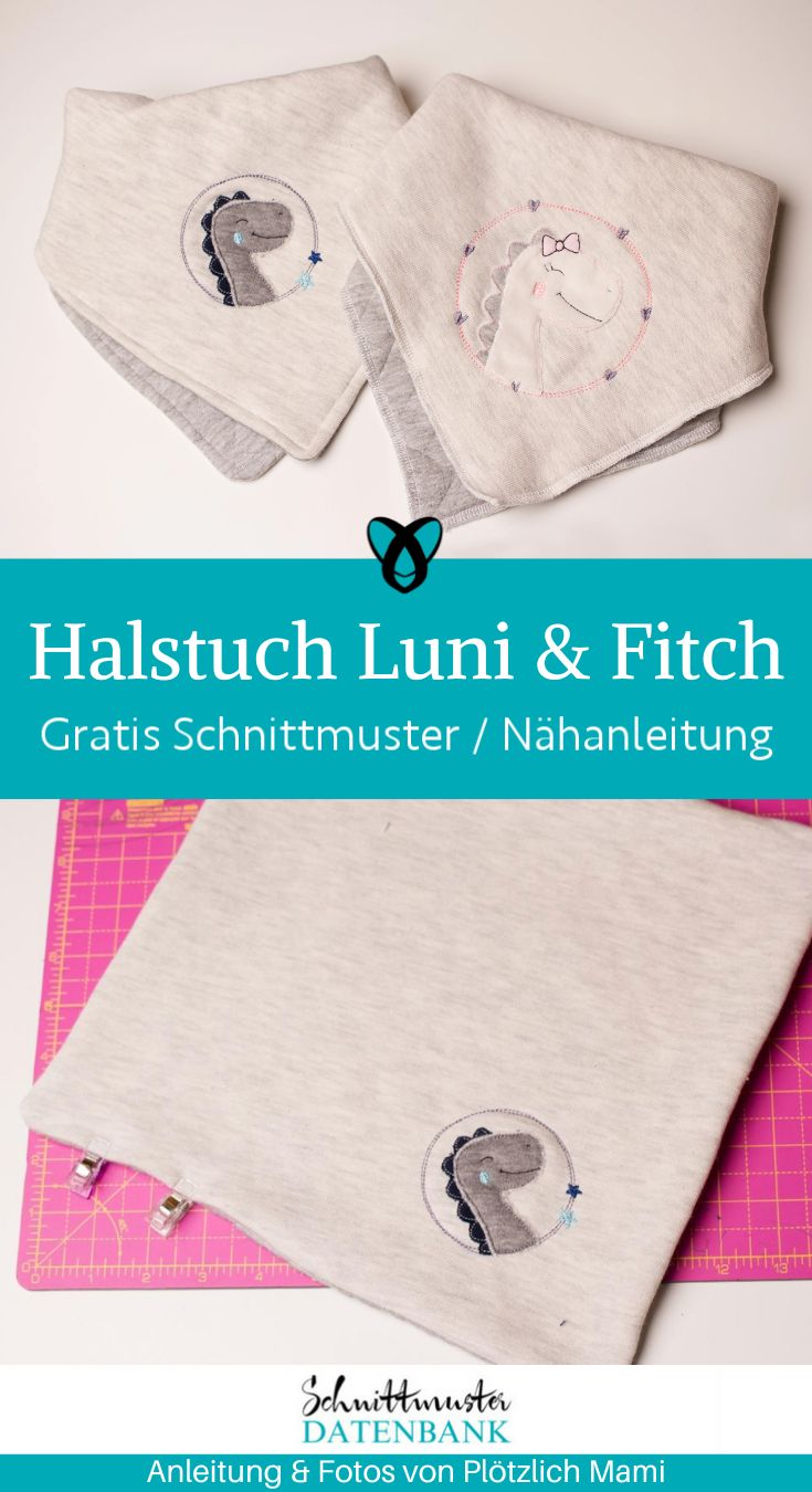 Halstuch kinder einfach naehen kostenlos gratis Freebook naehidee naehanleitung
