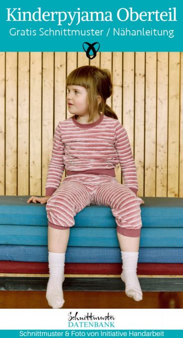 Kinderpyjama oberteil schlafanzug naehen kostenlos schnittmuster gratis pdf download naehidee