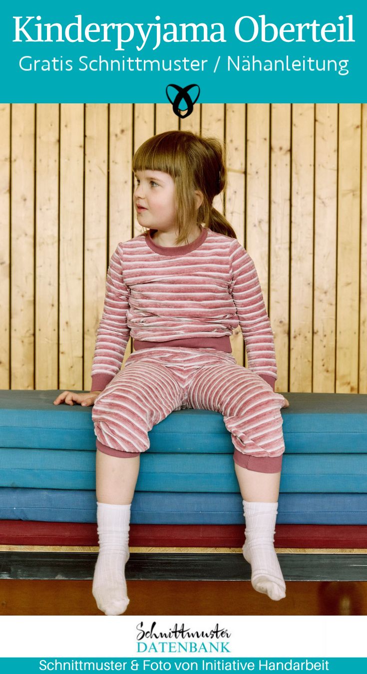 Kinderpyjama oberteil schlafanzug naehen kostenlos schnittmuster gratis pdf download naehidee