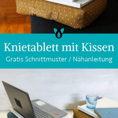 Knietablett Laptop Kissen naehen kostenlos gratis Freebook naehidee naehanleitung
