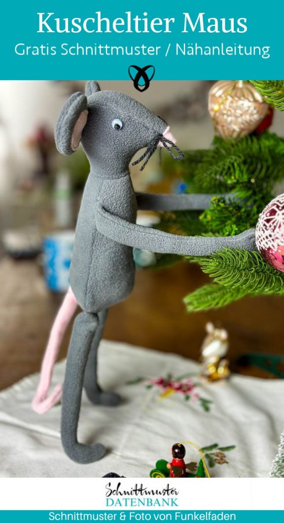 Kuscheltier Maus naehen kostenlos schnittmuster gratis pdf download naehidee
