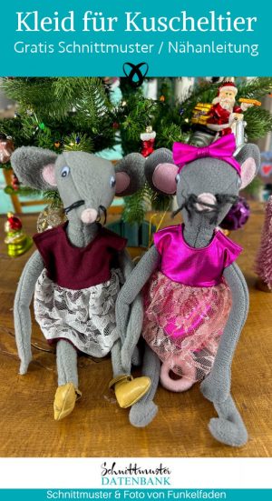 Kuscheltier kleid kleidung maus naehen kostenlos schnittmuster gratis pdf download naehidee
