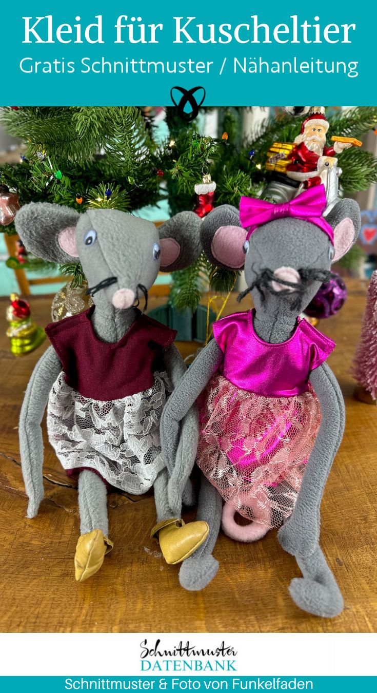 Kuscheltier kleid kleidung maus naehen kostenlos schnittmuster gratis pdf download naehidee