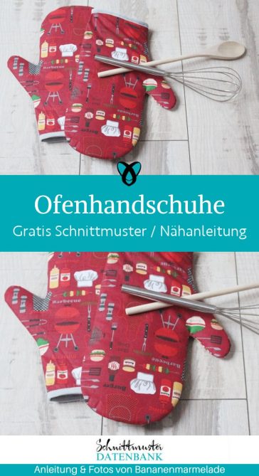 Ofenhandschuhe upcycling naehen kostenlos gratis Freebook naehidee naehanleitung