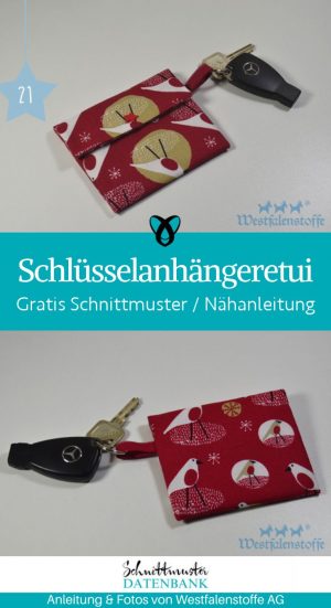 Schluesselanhaenger etui naehen kostenlos gratis Freebook naehidee naehanleitung