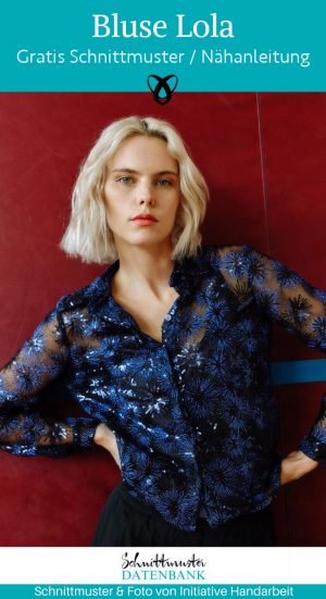 Bluse damen frauen elegant knopfleiste naehen kostenlos schnittmuster gratis pdf download naehidee