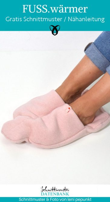 Fuss warmer witzig winter naehen kostenlos schnittmuster gratis pdf download naehidee